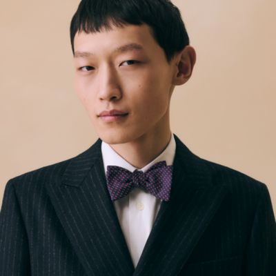 ボウタイ - メンズ シルクネクタイ、ボウタイ、ポケットチーフ